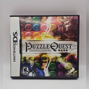 Puzzle Quest Nintendo DS Game Complete CIB w/ Manual Tested Working